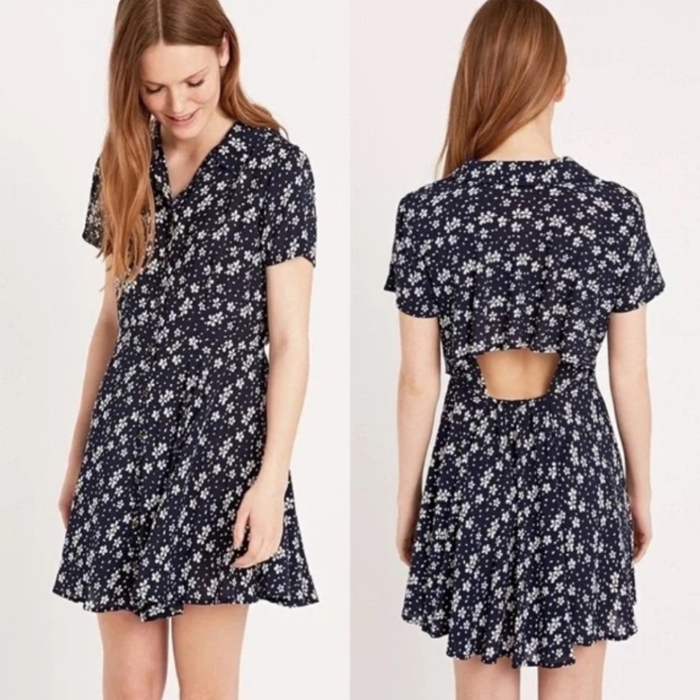 Urban Outfitters Kimchi Blue Floral Cutout Dress - Size Large